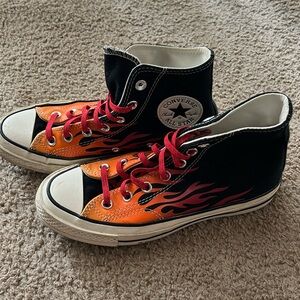 Chuck Taylor All Stars Converse Flames Kids 5 Women’s 7